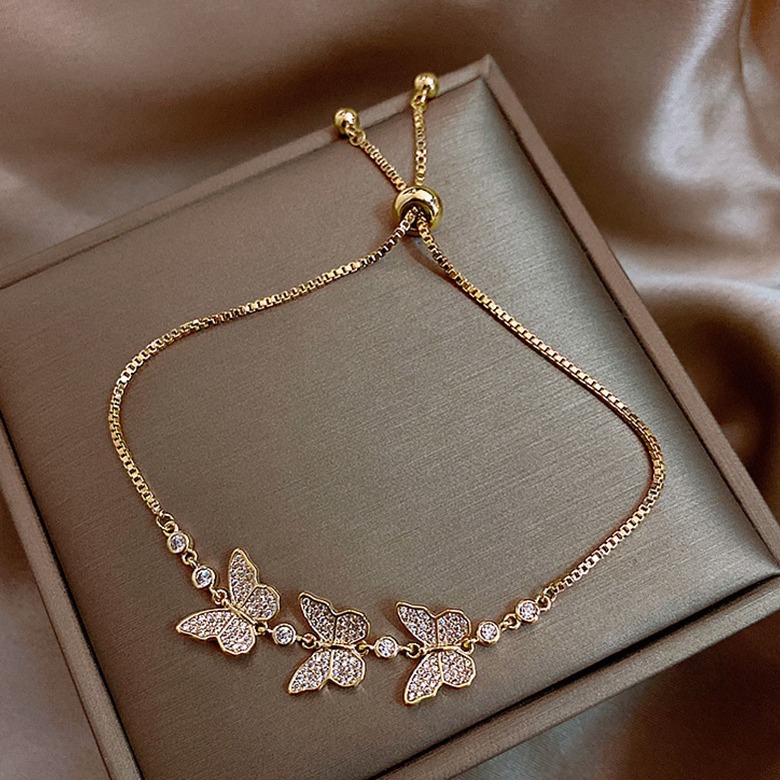 Stylish Butterfly Micropaved Bracelet