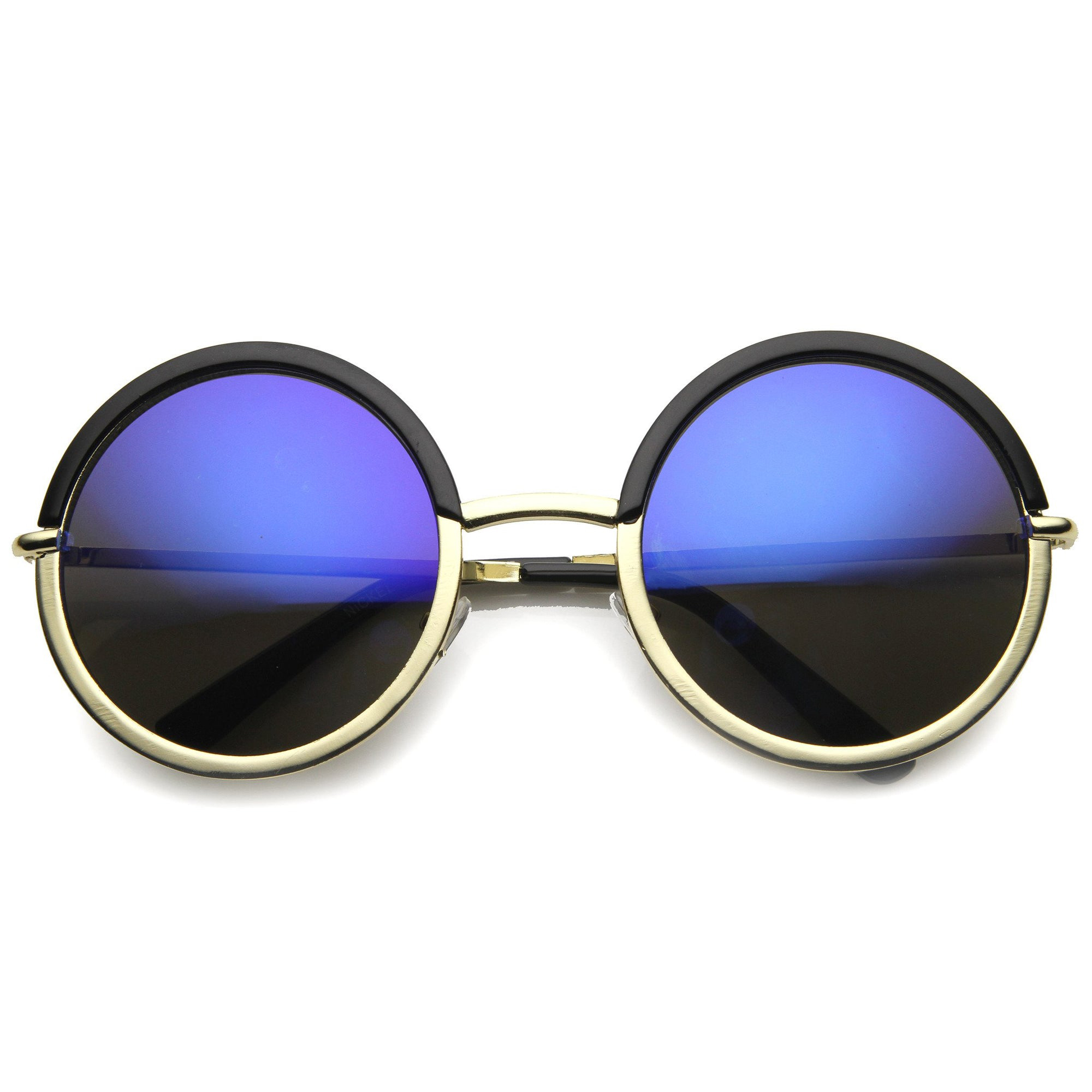 Matte Black Blue Mirror Polarized Glass