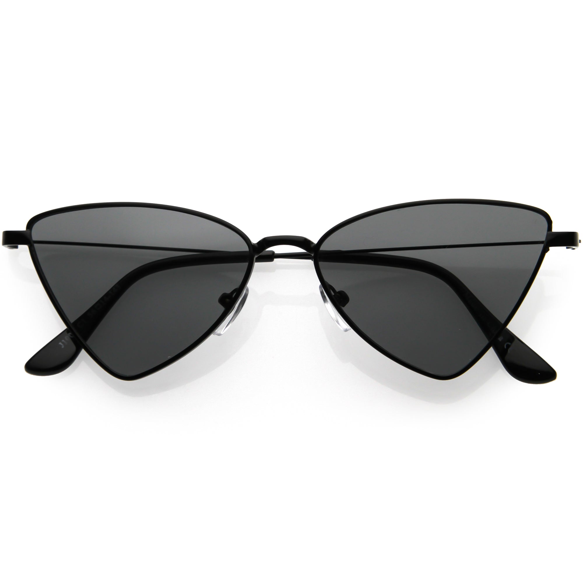 Slim Point Lightweight Metal Cat Eye Sunglasses