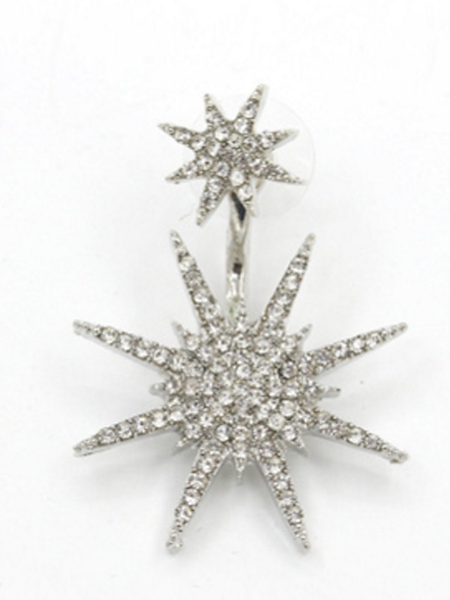 1PC Women's Earrings Chic & Modern Party Star Earring / Wedding / Gold / Silver / Fall / Winter