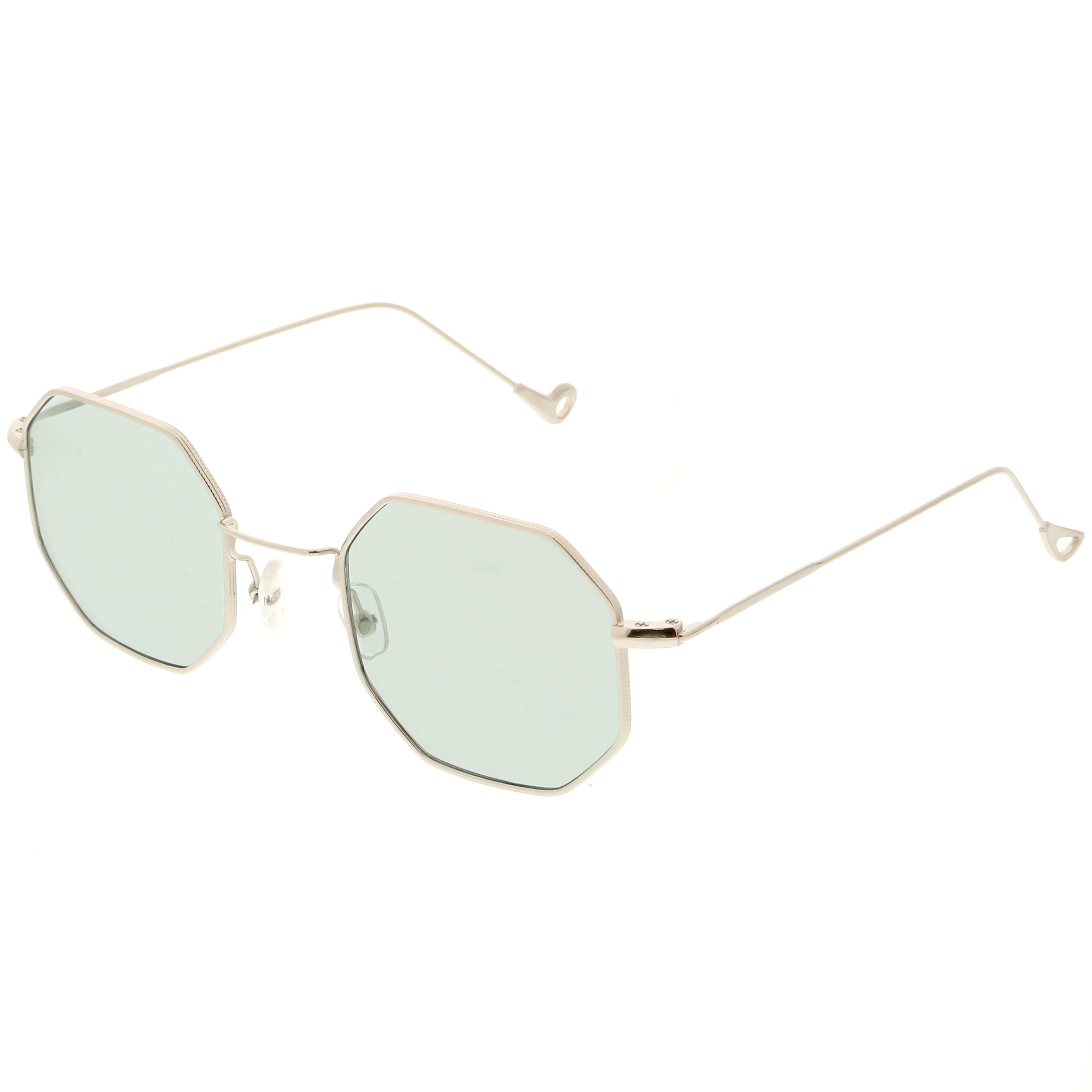 Premium Retro Small Octagon Color Tone Lens Sunglasses
